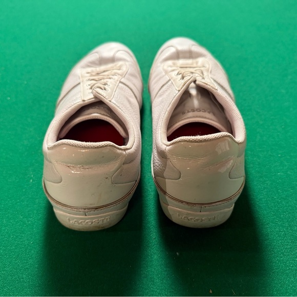 B1 / Lacoste White Sneakers for Women with Elastic Lases - Picture 7 of 10